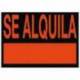 Cartel "Se alquila" 70 x 50 cm