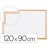 Pizarra Blanca laminada con marco de madera 120x80 Q-Connect