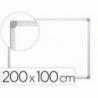 Pizarra Blanca laminada con marco de aluminio 200x100 Q-Connect