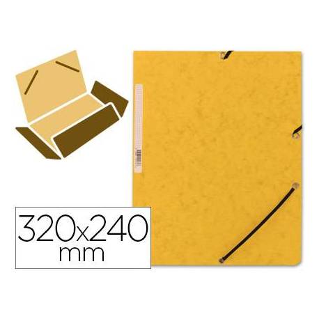 Carpetas de gomas carton prespan Q-Connect Din A4 amarillo