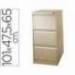 Archivador carpetas colgantes 3 cajones color beige