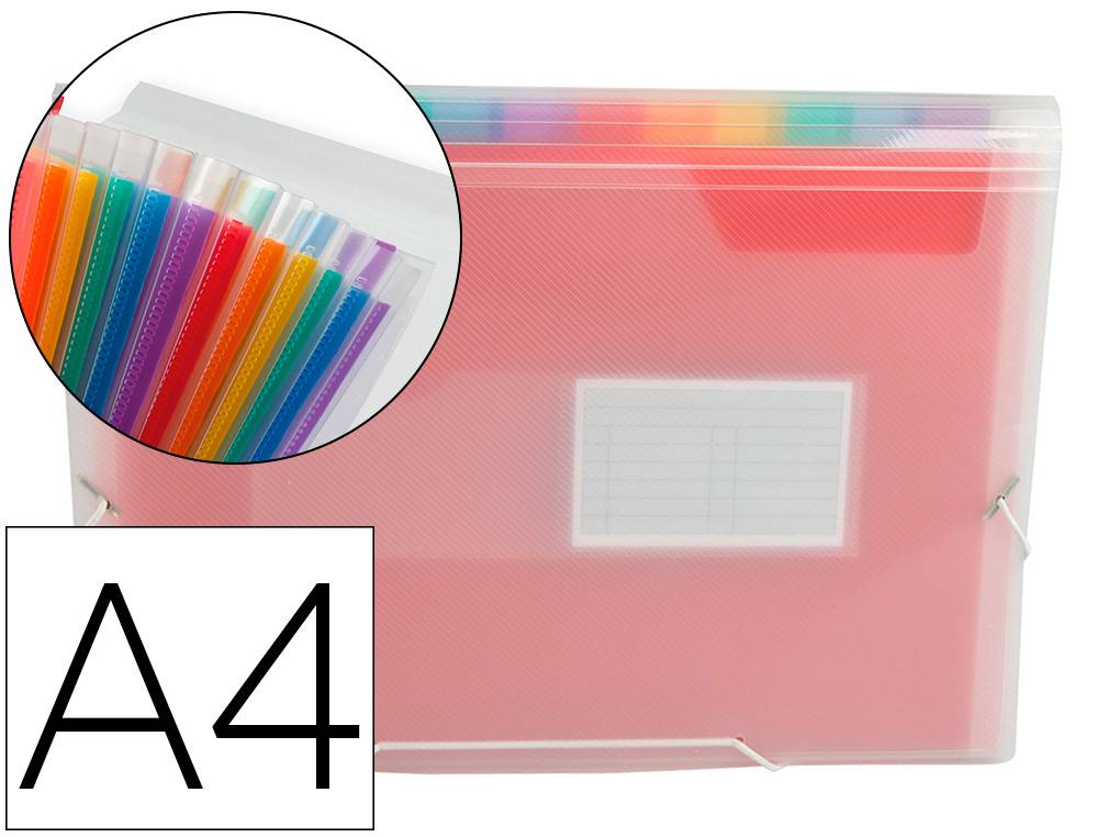 Separadores de archivos A4 coloridos, Archivador A4, separadores de carpeta  de plástico PP para Carpeta A4