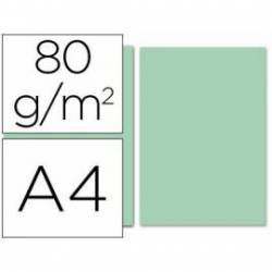 Papel color Liderpapel color verde A4 80 g/m2 100 hojas