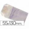 Bolsas de celofan 55x130 mm. Paquete de 100 unidades