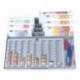 Bandeja portamonedas q-connect plastico con bandeja metalica para billetes gris 340x275x60 mm