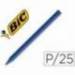 Lapices cera Plastidecor caja 25 unidades azul oscuro
