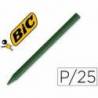 Lapices cera Plastidecor caja 25 unidades verde oscuro