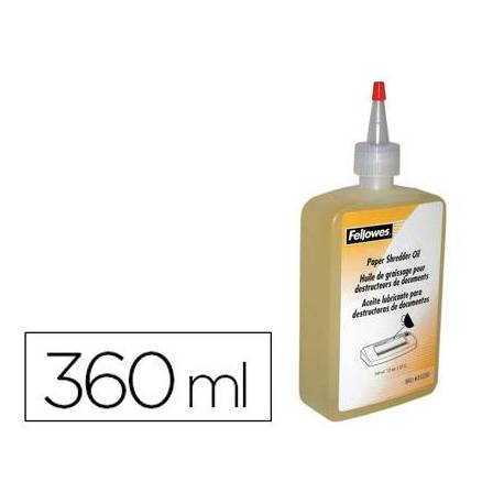 Aceite lubricante para destructora de documentos Fellowes 355 ml