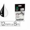 Cintas Brother MK-231 12mm (ancho) x 8m (largo) negro/blanco