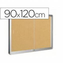 Vitrina de anuncios q-connect marco de aluminio medidas 900 x 1200 mm.