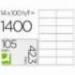 Etiquetas Adhesivas marca Q-Connect 105 x 42,3 mm