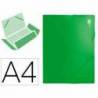 Carpeta lomo rigido gomas portadocumentos Beautone Din A4 verde