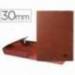 Carpeta proyectos Liderpapel folio lomo 30mm carton forrado cuero