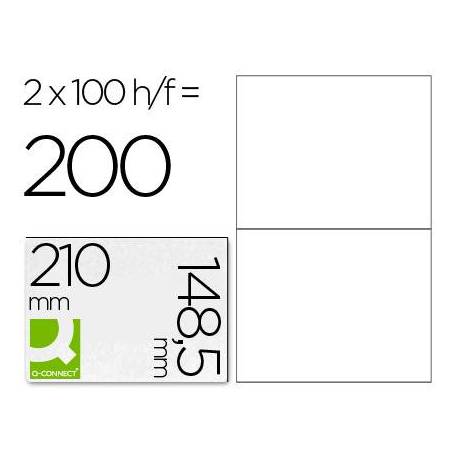 Etiquetas Adhesivas marca Q-Connect 210 x 148,5 mm
