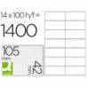 Etiquetas Adhesivas marca Q-Connect 105 x 42 mm