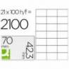 Etiquetas Adhesivas marca Q-Connect 70 x 42,3 mm