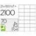 Etiquetas Adhesivas marca Q-Connect 70 x 42,3 mm