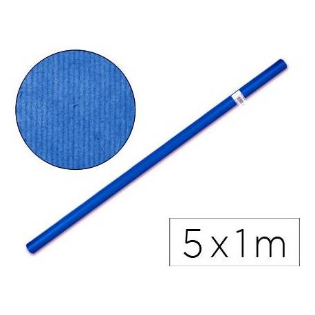 Bobina papel tipo kraft Liderpapel 65 g/m² 5 x 1 m azul