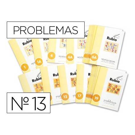 Cuaderno Rubio Problemas nº 13 Sumar, restar, multiplicar y dividir por una cifra