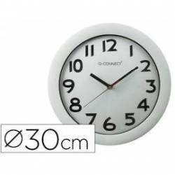 Reloj de pared plastico 30 cm marco color dorado