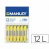 Lapices cera blanda Manley caja 12 unidades amarillo claro