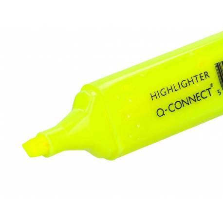 Rotulador fluorescente Q-Connect amarillo (21768)