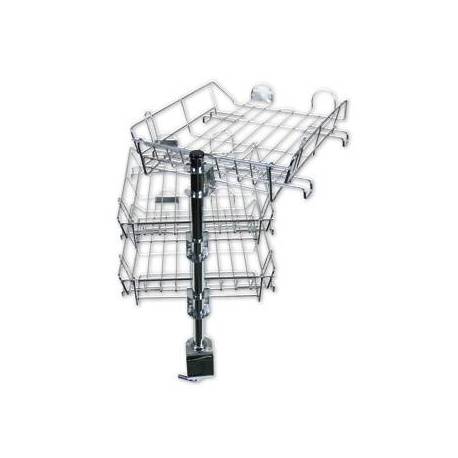 Bandejas giratorias metalicas cromadas Q-Connect