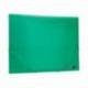 Carpeta lomo flexible con solapas Beautone Din A4 verde transparente