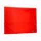 Carpeta lomo flexible con solapas Liderpapel Din A4 color rojo translucido