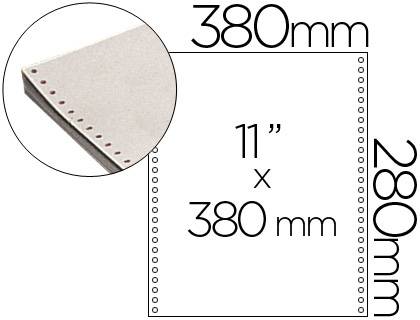 Papel Continuo blanco 12x24 cm.1 Tanto (Caja 2500 hojas)