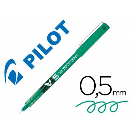 Rotulador Pilot V-5 Trazo 0,3 mm Verde
