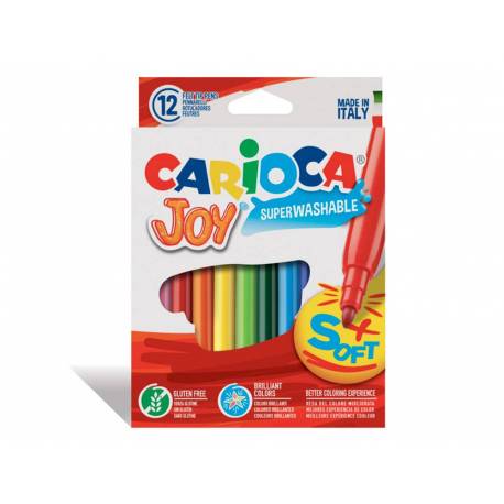 Rotulador Carioca Joy finos lavables caja 12 rotuladores