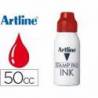 Tinta tampon marca Artline rojo de 50 cc