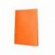Carpeta escaparate Liderpapel DIN A4 poliporpileno con 20 fundas color naranja