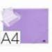 Carpeta gomas con solapa Liderpapel DIN A4 polipropileno 400 micras 100 hojas color violeta