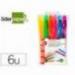 MARCADOR DE CERA GEL LIDERPAPEL FLUORESCENTE ESTUCHE 6 COLORES SURTIDOS