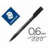 Rotulador Retroproyección Permanente Staedtler Lumocolor 318 Color Negro Punta Superfina Redonda