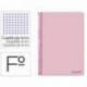 Cuaderno espiral Liderpapel folio smart Tapa blanda 80h 60gr cuadro 4mm con margen Color rosa
