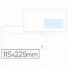 Sobre liderpapel blanco 115x225 mm ventana derecha trapezodial engomada papel offset 80gr caja de 500