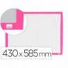 PIZARRA BLANCA NOBO MAGNETICA MARCO FUCSIA 430X585 MM