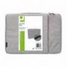 FUNDA PARA PORTATIL Q-CONNECT 13,3" CON ASA 1 BOLSILLO EXTERIOR CON CREMALLERA COLOR GRIS 350X250X25 MM