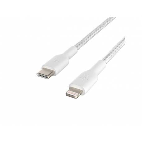 Cable trenzado USB-C a USB-C Belkin BOOST CHARGE, 2 m