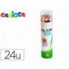 LAPICES DE COLORES CARIOCA TITA MINA 3 MM TUBO METAL 24 COLORES SURTIDOS + SACAPUNTAS