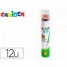 LAPICES DE COLORES CARIOCA TITA MINA 3 MM TUBO METAL 12 COLORES SURTIDOS + SACAPUNTAS