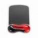Alfombrilla para raton kensington duo gel con reposamuñecas color negro/rojo 240x182x25 mm