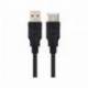 CABLE USB NANOCABLE 2.0 TIPO A/M-A/H COLOR NEGRO LONGITUD 1,8 M