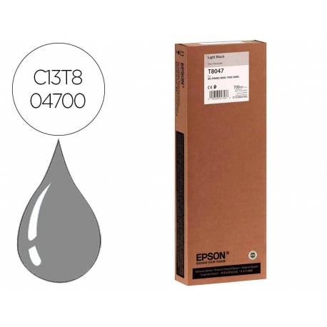 CARTUCHO INK-JET EPSON T8047 COLOR GRIS C13T804700