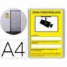 PICTOGRAMA ARCHIVO 2000 CAMARAS DE VIGILANCIA EN GRABACION LAS 24 HORAS PVC COLOR AMARILLO LUMINISCENTE 210X297
