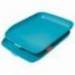 BANDEJA SOBREMESA LEITZ PLASTICO SET DE 2 UNIDADES COLOR AZUL