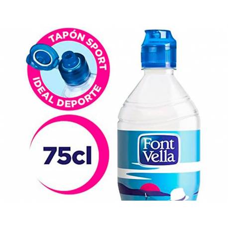 Agua mineral Font Vella botella 500ml. (24 unds) - LOAN Papeleria
